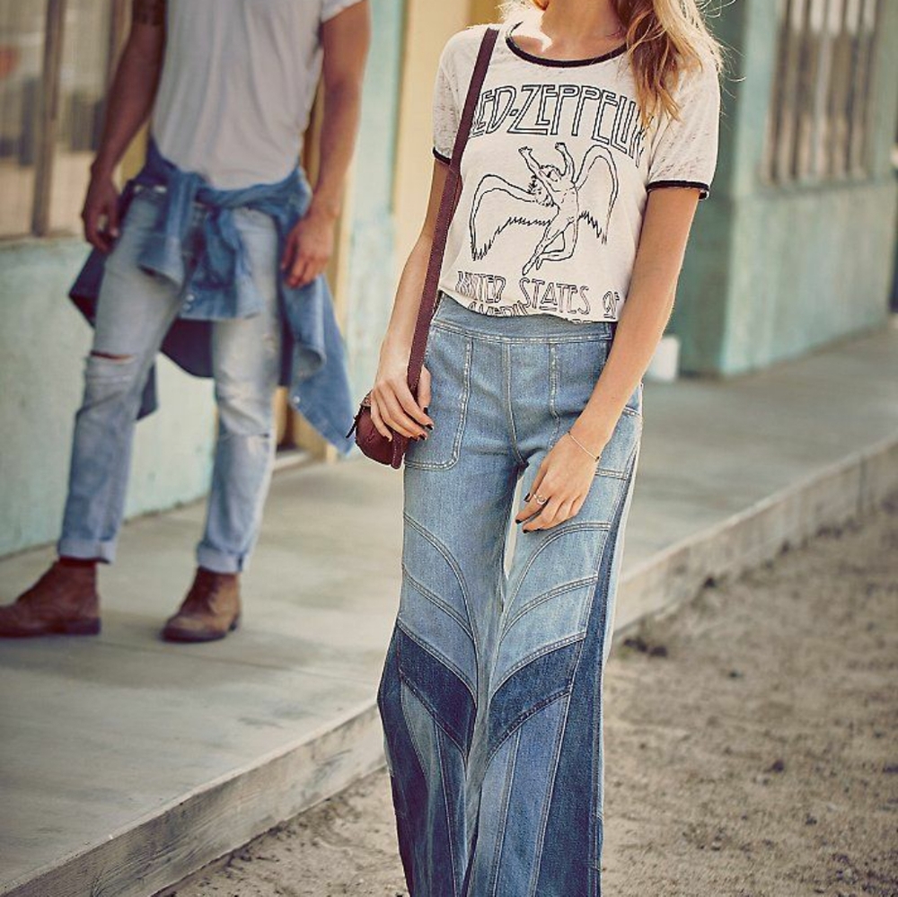 Free People Tidal Wave Flare Jean